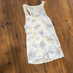 Victorias Secret Blue/Grey/White Tie Dye Tank Top